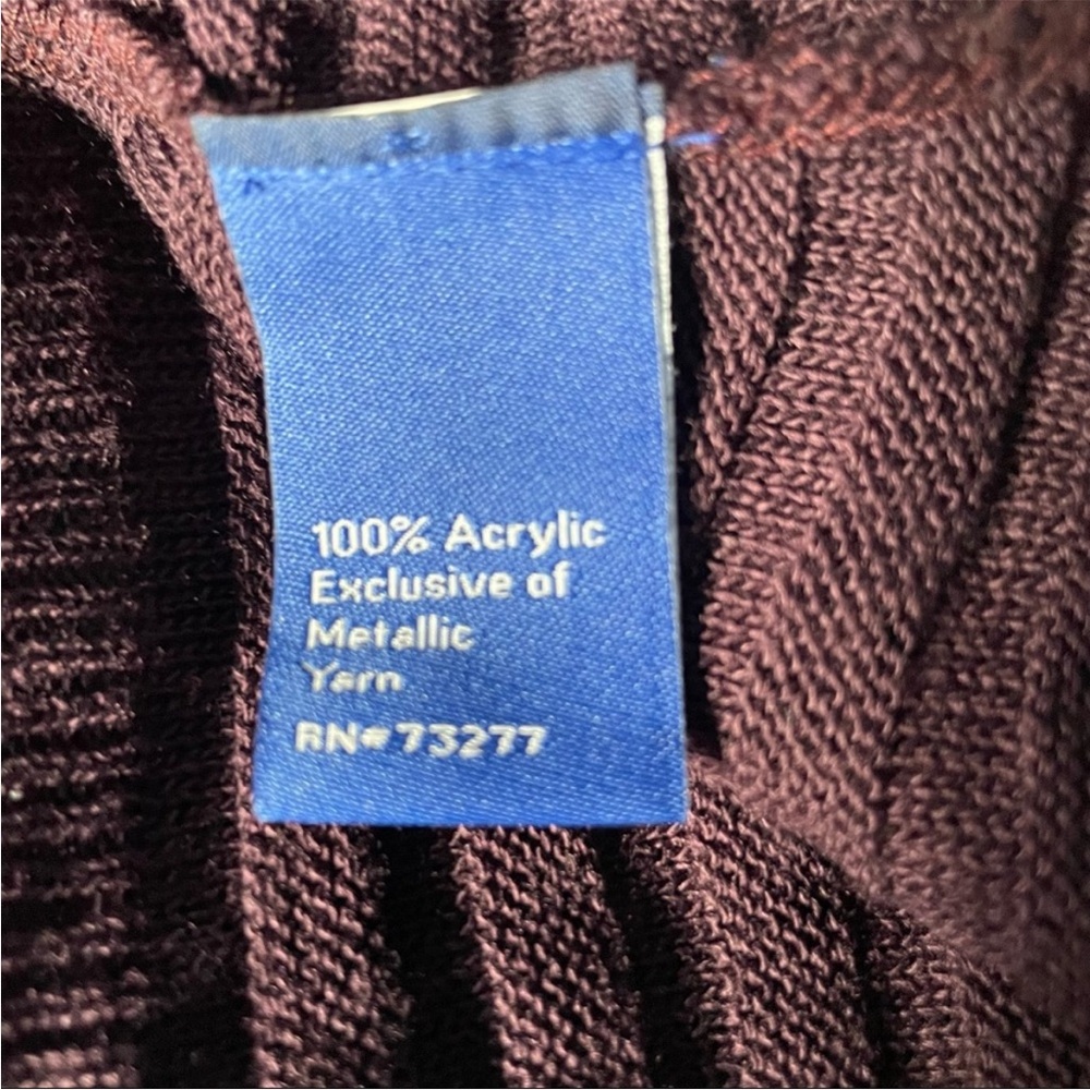 914. NWOT - Apt 9 Purple and Silver Cardigan - Picture 3 of 8